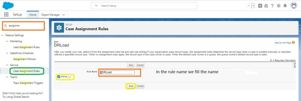 Create Assignment Rule