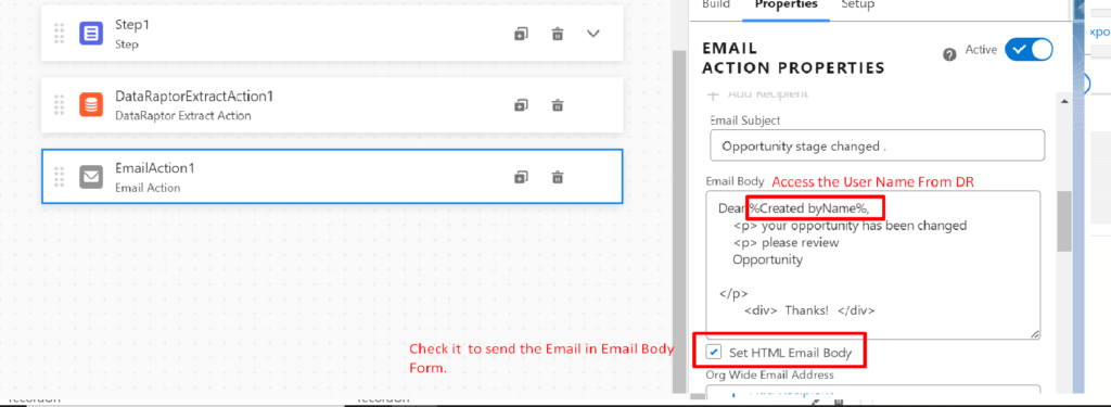 Email Action