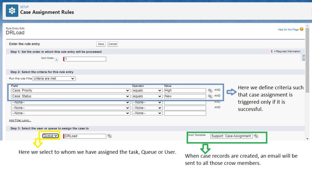 Define Criteria In Assignment