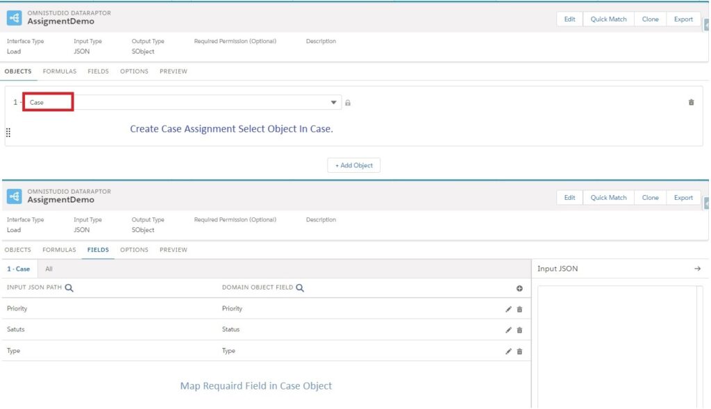 Create Assignment In DataRaptor Follow Step